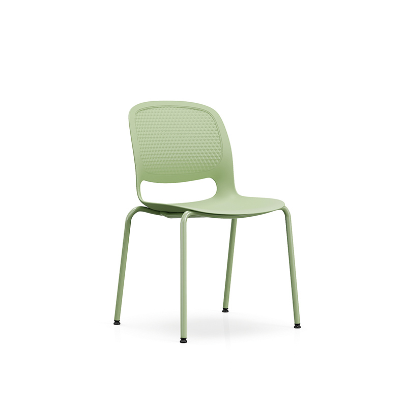 100% New Raw Material  Stackable  Plastic Chair with Steel leg