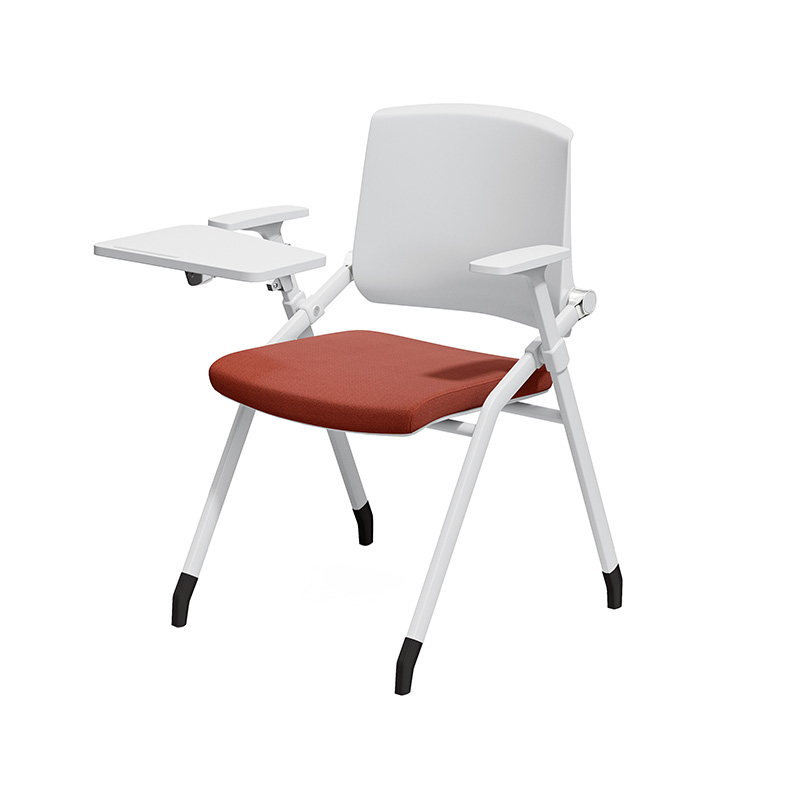 flip chair with writing pad,conference chair with castors